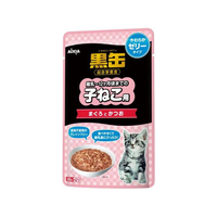 アイシア 黒缶パウチ 子ねこ用 まぐろとかつお やわらかゼリータイプ 60g FC880PM-BP-54