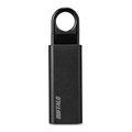 BUFFALO USB3．1(Gen1)/USB3．0対応 ノック式USBメモリー(64GB) ブラック RUF3-KS64GA-BK