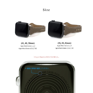 WEARPLANET Apple Watch 49/46/45/44/42mm用Slim Line フラット本革バンド メープルブラウン WP23208AWAM-イメージ18