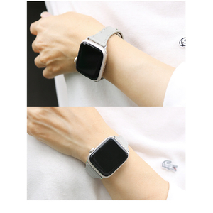 WEARPLANET Apple Watch 49/46/45/44/42mm用Slim Line フラット本革バンド スモーキーブラウン WP23209AWWM-イメージ17