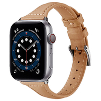 GAACAL Apple Watch Series 1-9/SE1-2/ULTRA 2(42/44/45/49mm)用「アクセサリーウォッチ」PUレザーバンド カーキ Z00135KB