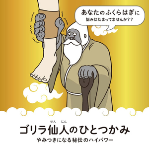ドウシシャ ゴリラ仙人のひとつかみ ブラウン SNGRF-2601BR-イメージ7