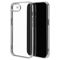 ラスタバナナ iPhone17e/16e用 極TPUケース メタルフレーム シルバー 9459IP6ETPLSV