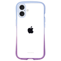 ＮＡＴＵＲＡＬ　ｄｅｓｉｇｎ iPhone 16用背面型ケース CHROME-GRADATION ブルーイッシュパープ IP24-61-CHCG01