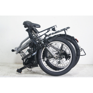 PELTECH 【電動アシスト自転車】X-adventure 20型折り畳み外装6段変速ハイパワーモデル シルバー TDN-246L-SL-イメージ2