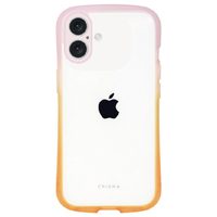 ＮＡＴＵＲＡＬ　ｄｅｓｉｇｎ iPhone 16用背面型ケース CHROME-GRADATION コーラルオレンジ IP24-61-CHCG04