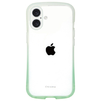 ＮＡＴＵＲＡＬ　ｄｅｓｉｇｎ iPhone 16用背面型ケース CHROME-GRADATION ホワイトミント IP24-61-CHCG06