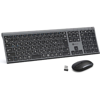 iClever ワイヤレスキーボード&マウスセット IC-BK23Combo E03-0131J-63