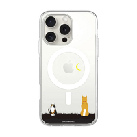 abbi FRIENDS iPhone 16 Pro用しばたさんMagSafe対応クリアケース お月見 ABF27221I16PR