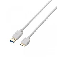 エレコム USB3．0ケーブル(A-microB) 0．5m ホワイト USB3-AMB05WH