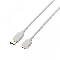 エレコム USB3．0ケーブル(A-microB) 1．0m ホワイト USB3-AMB10WH