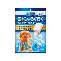 ライオン ペットキレイ ミトンでらくらくシャンプータオル 犬用 アクアフローラルの香り 15枚入 FCS2364