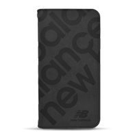 エム・ディー・シー iPhone 16用new balance [手帳ケース/スタンプロゴスエード] ブラック MD-75535-1
