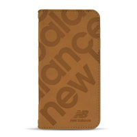 エム・ディー・シー iPhone 16用new balance [手帳ケース/スタンプロゴスエード] キャメル MD-75535-3