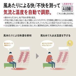 三菱電機 「工事代金別」 6畳 フィルター自動清掃 省エネハイパワーエアコン e angle select 霧ヶ峰 Zシリーズ MSZ-EM2226E6-Wｾｯﾄ-イメージ7