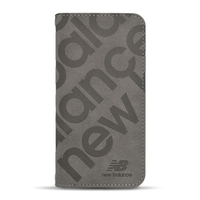 エム・ディー・シー iPhone 16用new balance [手帳ケース/スタンプロゴスエード] グレー MD-75535-4