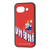 レイ・アウト Google Pixel 10a用 / ムーミン / maru 衝撃吸収 バンパー ハイブリッドケース リトルミイとニョロニョロ RJ-AGP10AK4TB/MT013