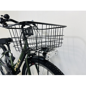 PELTECH 27.5型 V型電動アシスト自転車外装6段 復刻モデル マットカーキ TDA-728L-MKH-12AH-イメージ4