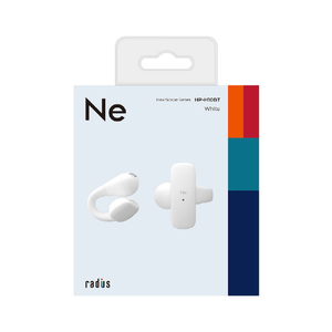 ラディウス Open-ear True Wireless Earphones ホワイト HP-H10BTW-イメージ9