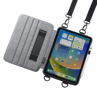 サンワサプライ iPad 10．9インチ(第10世代)用スタンド機能付きショルダーベルトケース ブラック PDA-IPAD1912BK