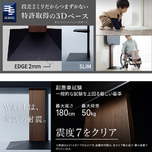ナカムラ WALL プレミアム TVスタンド V3 SW ロータイプ EQUALS・WALLシリーズ クレイベージュ WLTVZ5133-イメージ15