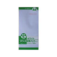ツバメ工業 ホワイト封筒 長3 80g／m2 100枚 1パック(100枚) F807741-W80-N3