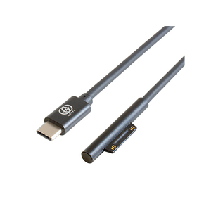I/Oデータ Type-C ノートPC用充電ケーブル（Microsoft Surface用）180cm GP-TCS180CM/B-イメージ1