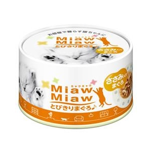 アイシア MiawMiawとびきりまぐろ♪　ささみ入りまぐろ 60g ﾐﾔｳﾐﾔｳﾄﾋﾞｷﾘｻｻﾐ60G-イメージ1