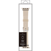 藤本電業 Apple Watch 45mm/44mm/42mm用シリコンバンド モカ WAB-12MH44