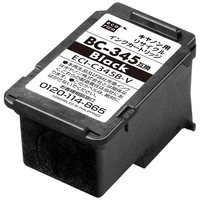 エコリカ キヤノン用BC-345互換リサイクルインクカートリッジ ブラック(顔料) ECI-C345B-V