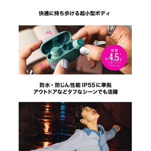 オーディオテクニカ ノイズキャンセリング完全ワイヤレスイヤホン エバーグリーン ATH-CKS30TW+ GR-イメージ14