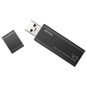 BUFFALO USBメモリー(64GB) オリジナル ブラック RUF3-WBE64G-BK-イメージ3