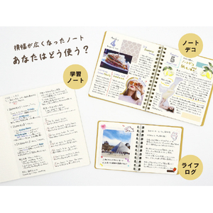 サンノート TwoDucks 幅が広いノート Lサイズ 60枚 アイボリー TD0018-イメージ10