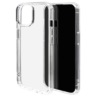 ラスタバナナ iPhone 15/14/13用ハイブリッドケース TPU×PC クリア 7620IP361HB
