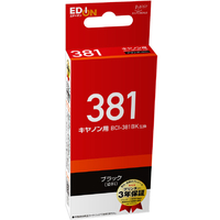 プレジール 互換インクカートリッジ ブラック(染料) オリジナル ED-PC381B