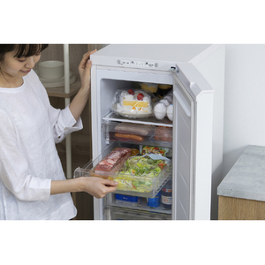 アイリスオーヤマ 【前開き】120L スリム冷凍庫 ホワイト KUSN-S12D-W-イメージ15