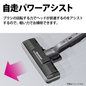 SHARP サイクロン式パワーブラシ ゴールド系 EC-U100-N-イメージ7