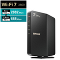 バッファロー 無線LAN親機 11be/ax/ac/n/a/g/b 2882+688Mbps ブラック WSR3600BE4P-BK