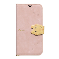 ＮＡＴＵＲＡＬ　ｄｅｓｉｇｎ iphone17e/16e用 手帳型ｹｰｽ new cocotte ピンクベージュ IP24SP-COT03
