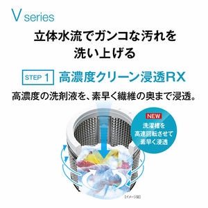 AQUA 8．0kgインバーター全自動洗濯機 ホワイト AQW-V8A(W)-イメージ7