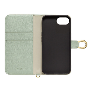ＮＡＴＵＲＡＬ　ｄｅｓｉｇｎ iphone17e/16e用 手帳型ｹｰｽ orfe ミントグリーン IP24SP-ORF02-イメージ3