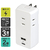 エルパ 電源タップ AC3個口 USB-A1ポート UC-322SB(W)-イメージ2