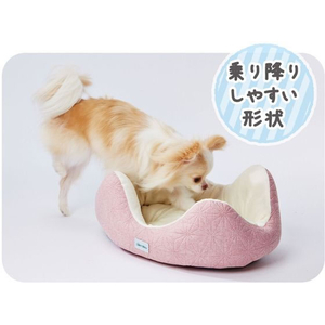 ペティオ どこからでも乗り降りしやすい パピーベッド ピンク FCC9322-イメージ7
