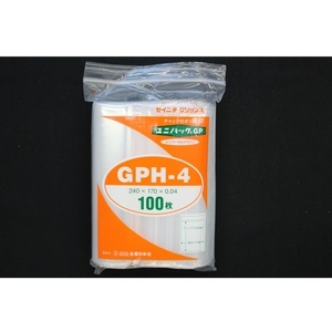 生産日本社（セイニチ） チャック袋 「ユニパックGP」GP Hー4 240×170×0.04 FC567GJ-5843162-イメージ7