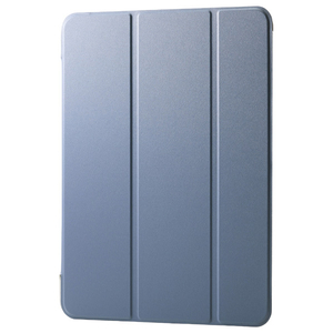 エレコム 11インチiPad Air(M3/M2) フラップケース 薄型軽量 背面クリア 2アングル ブルーグレー TB-A25MWVBG-イメージ1