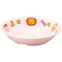 アヅミ産業 メラミン子供食器 みんなともだち。 深皿 YME-1 ピンク FC965LB-1026770