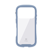 Hamee iPhone 17Pro用強化ガラスクリアケース iFace Reflection ペールブルー 41-182974