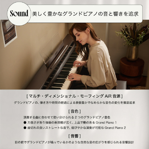 カシオ 電子ピアノ CELVIANO グレーベージュウッド調 AP-S450GB-イメージ9
