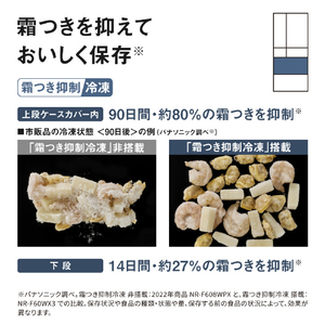 パナソニック 【フレンチドア】601L 6ドア冷凍冷蔵庫 ストーンブラック NR-F60WX3-K-イメージ7