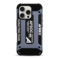 エム・ディー・シー iPhone 16 Pro用AVIREX 耐衝撃ケース/アーミータフ ブルー MD-75559-2